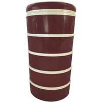 Conjunto 5 Pratos Térmicos 1,5l Marmita Térmica Com Alça 132005 Bordô