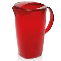 Jarra Luna Vitra Para Suco Água 2l Jarra Com Tampa Acrílico JL5600VM Vermelho