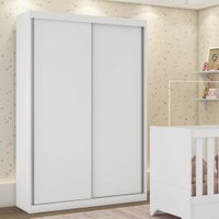 Guarda-Roupa / Roupeiro Estrela Hope 2 Portas De Correr - Branco Acetinado