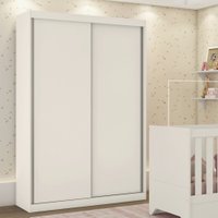 Guarda-Roupa / Roupeiro Estrela Hope 2 Portas De Correr - Off White Acetinado