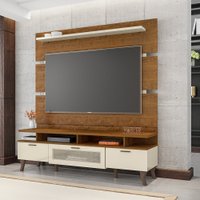 Painel Para Televisão Mobler Arcade 1.6 - Nature/Off White