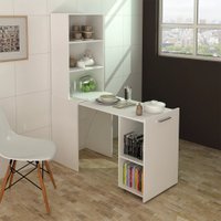 Mesa TecnoMobili Articulável Alta Em Madeira - Branco