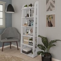 Estante Artely Floripa 5 Prateleiras Em Madeira - Branco