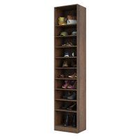 Guarda-Roupa / Roupeiro Closet Aberto Sapateira com 9 Prateleiras 50,3 cm Prime Luciane  - Nogueira Dourado