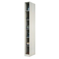 Guarda-Roupa / Roupeiro Closet Aberto 5 Prateleiras 25,3 cm Prime Luciane  - Legno Crema