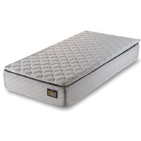 Colchão Solteiro Bem MM Espuma D45 EPS 88X188 cm Hellen - Branco com Cinza