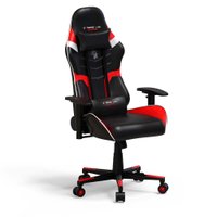 Cadeira ELG Gamer Scylla C/ Apoio CervicalEncosto ReclinávelApoio De Braços - Vermelho com Preto