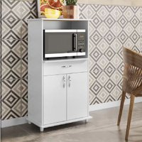 Balcão Notável Multiuso Para Micro-Ondas/Forno - Branco