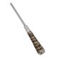 Kit Faca 6'' Chaira Rabo Tatu Bainha Couro Churrasco 4006RT Marrom