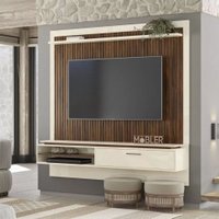 Painel Mobler Suspenso Metallic 1 Porta 1.8 - Palisandro/Off White