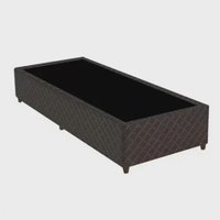 Base Box Gazin Solteiro Poliester Denver 96x203  cm - Cinza