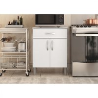 Balcão Demóbile Multiuso P/ Micro-ondas 2 Portas 1 Gaveta 92200/03 - Branco