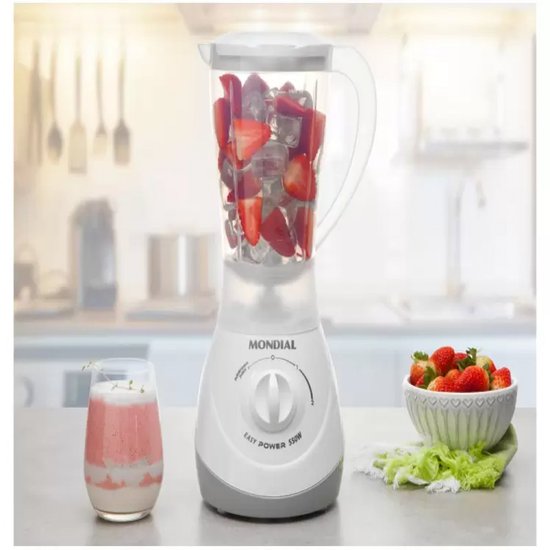 Liquidificador Mondial Easy Power 550W 2 Velocidades  L-550 - Branco