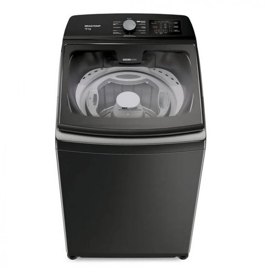 Máquina de Lavar Brastemp 16 kg Doub Wash - Titanio