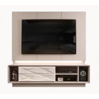 Bancada DJ Luigi Com Painel - Off White/Off White