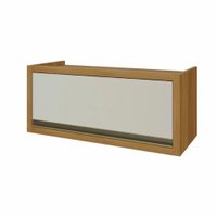 Armário Nesher Aéreo 1 Porta 80 cm - Freijo/Off White