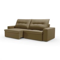 Sofá Buriti Andorra 3 Lugares 250 cm - Caqui