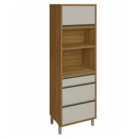 Paneleiro Nesher Baronesa 70 cm 1 Porta 3 Gavetas - Freijo/Off White