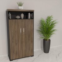 Armário Artany Tamburato Com Nicho - Charuto Preto