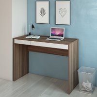 Escrivaninha Artany College Com 2 Gavetas - Ipe com Branco