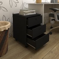 Gaveteiro Artany New Com 3 Gavetas - Preto