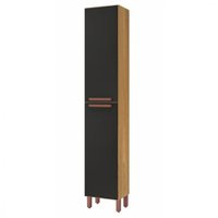 Paneleiro Indekes Monza Simples 2 Portas 40  cm - Freijo/Chumbo