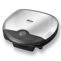 Grill e Sanduicheira Philco Large - Preto com Inox