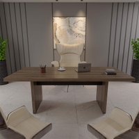 Mesa De Escritorio Artany Tamburato 2000 - Charuto Preto