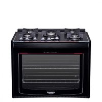 Fogao Atlas Dako Glass De Embutir Com 5 Bocas - Preto