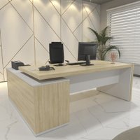 Estaçao Artany Diretoria Tamburato Connect II - Carvalho com Branco