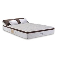 Colchão Herval Edimburgo 138x188x25 - Branco/Marrom