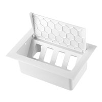 Caixa Tomada Embutir em Mesa e Móvel (abs) B.O.BOX II - Branco