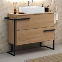 Gabinete para Banheiro Viso 98 cm 03 Gavetas Móveis Bosi - Tea