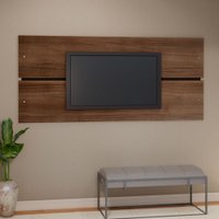 Painel para TV Mônaco 90x200x3cm em MDP Estilare Móveis - Madeirado com Preto
