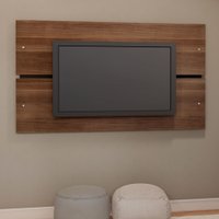 Painel para TV Aspen 90x160x3cm em MDP Estilare Móveis - Madeirado com Preto