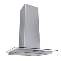 Coifa Ilha 60cm Vidro Reto Inox 3 Velocidades Nardelli - Inox