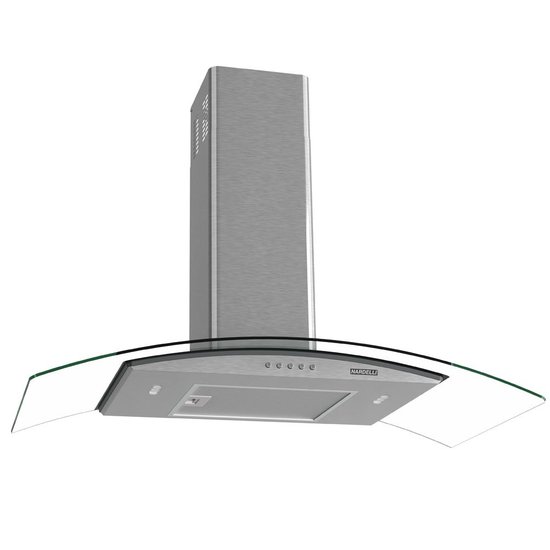 Coifa de Parede Clean Vidro Curvo 90 cm 140W Nardelli - Kromanox