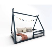Cama Cabana Proteção Solteiro Ludika Mobilia - Azul