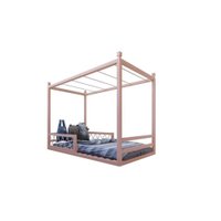 Cama Fortaleza Solteiro Corda Ludika Mobilia - Limonada Rosa