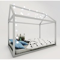 Cama Casinha Liberdade Ludika Mobilia - Prata