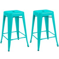 Kit com 2 Banquetas Berlim Com Estrutura em Aço e Pintura Automotiva Alta Fratini - Tiffany