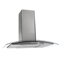 Coifa de Parede 70cm Vidro Curvo Nardelli Duto Slim - Inox