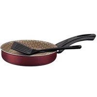 Frigideira Reta Paris Antiaderente Starflon Max com Espátula de Nylon 20cm 1,4L Tramontina Vermelho