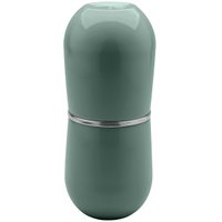 Suporte Porta Escova Creme Dental De Tampa Bancada Banheiro Verde Eucalipto