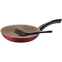 Frigideira Antiaderente Starflon Max 30cm 2,5L com Espátula de Nylon Tramontina Paris Vermelho