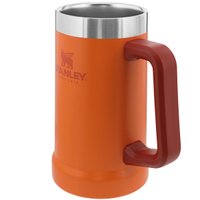 Caneca Térmica Para Cerveja Chopp Caneca 709ml Stanley Aço Inox Laranja