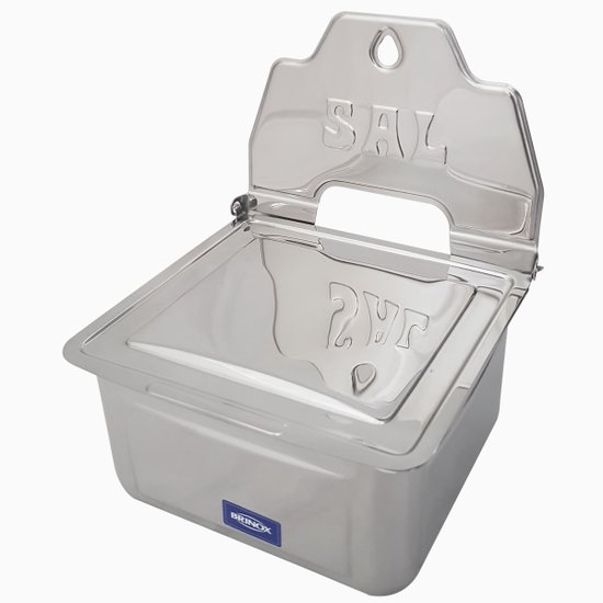 Suporte Porta Sal Saleiro Br De Parede Ou Bancada 2093100 Inox