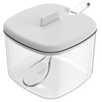 Açucareiro Com Tampa E Colher Para Servir Porta Açúcar Cozinha AC450BCF Branco