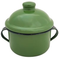 Açucareiro Esmaltado Porta Açúcar 450ml Suporte Açúcar Tradicional 35203 Verde