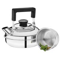 Chaleira Pequena com Coador para Chá 1L Alça Articulável Zanella 1185007 Inox